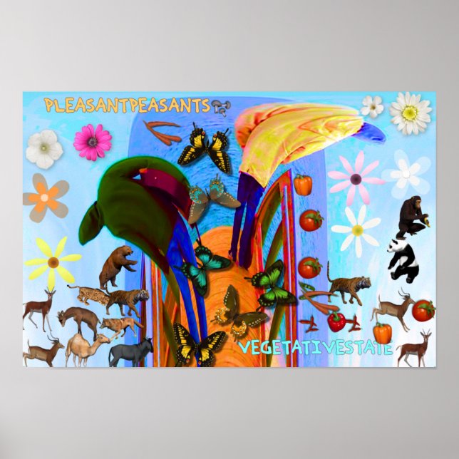 PÓSTER PLEASANT PEASANTS ALBUM COVER (Frente)