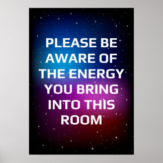 Póster Please be aware of the energy
