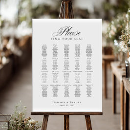 Póster Please Find Your Seat up to 20 tables seating plan
