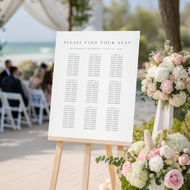 Póster Please Find Your Seat Wedding Seating Chart (Subido por el creador)