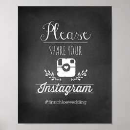 Póster Please Share Your Instagram 8x10