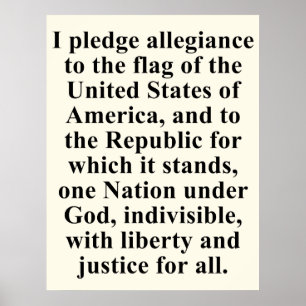 Póster Pledge of Allegiance