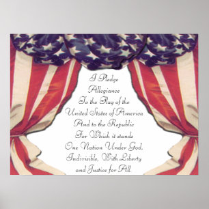 Póster Pledge of Allegiance Poster