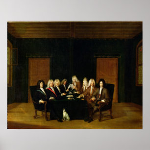 Póster Plenipotenciarios en el Congreso de Baden