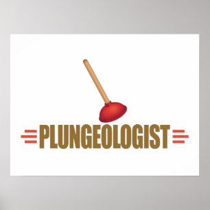 Póster Plomero humorístico