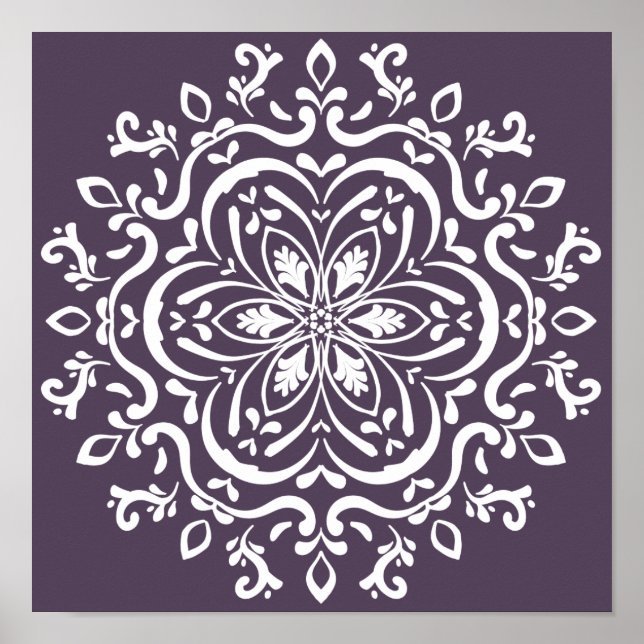 Póster Plum Mandala (Frente)