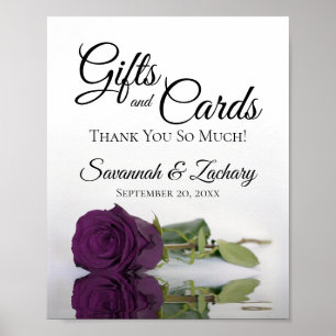 Póster Plum Purple Rosa Regalos Clásicos y Tarjetas Rótul