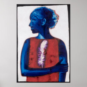 Póster Pluma blanca