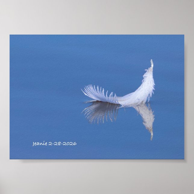 Póster Pluma en el agua (Frente)