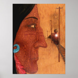 Póster Pluma roja
