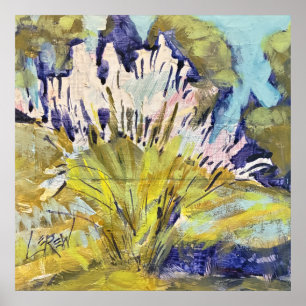 Póster Plumas de hierba silvestre Pintura / Artista Larry