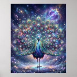 Póster Plumas de la Galaxia Pavo Cósmico