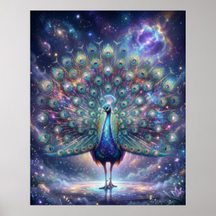 Póster Plumas de la Galaxia Pavo Cósmico