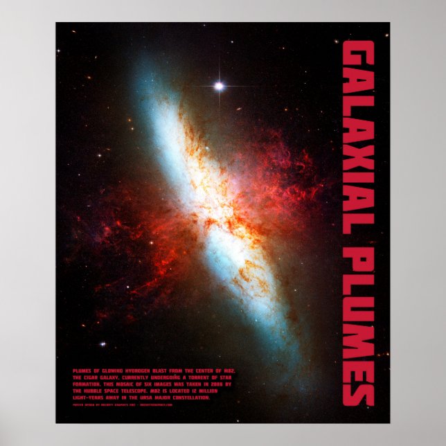 Póster Plumas Galácticas (Frente)