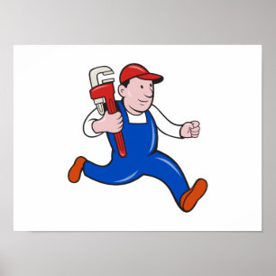 Póster Plumber Con Personalizado De Llave De Mono