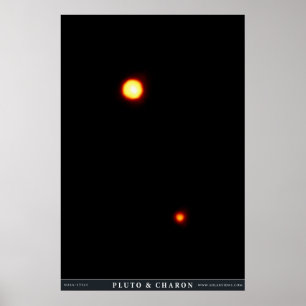 Póster Plutón y Charon