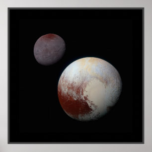 Póster Plutón y Charon