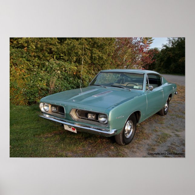 Póster Plymouth Barracuda 1967 (Frente)