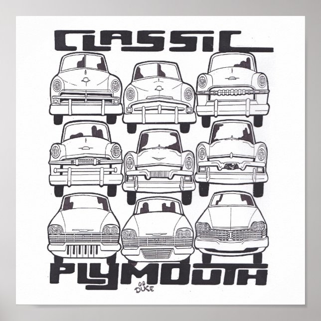 PÓSTER PLYMOUTH CLÁSICO (Frente)