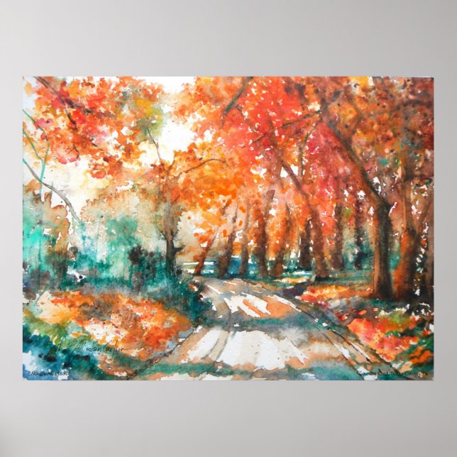 Póster PMACarlson Country Road, Condado de Bucks, Poster  (Frente)