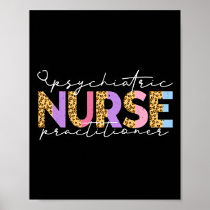 Póster Pmhnp Enfermera Practicante Psiquiátrica Lindo Leo