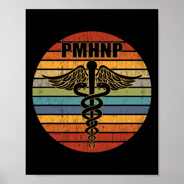 Póster Pmnhp Enfermera Psiquiátrica Profesional Médico Ca (Frente)