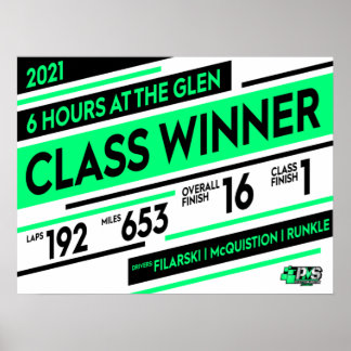Póster PMS - 6 Hours at the Glen Winner Poster