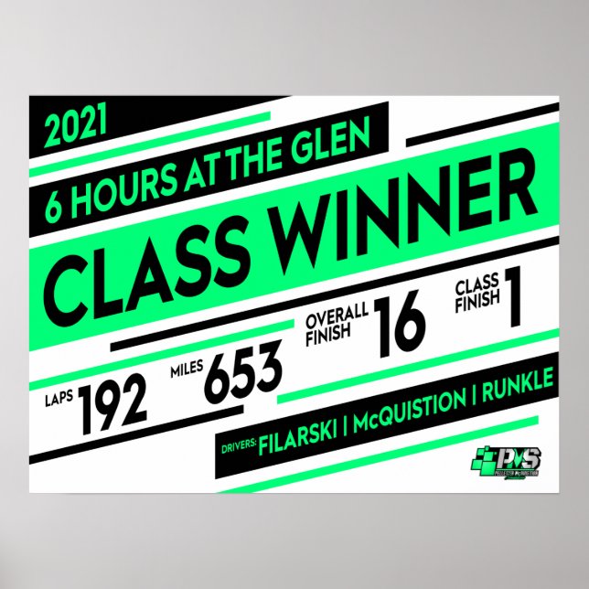 Póster PMS - 6 Hours at the Glen Winner Poster (Frente)
