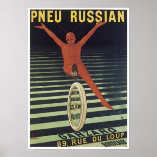 Póster Pneu Russian