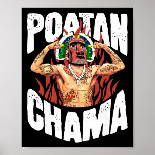 Póster Poatan Chama Fan de Mma Jjb Boxeo Muay Thai Kickbo