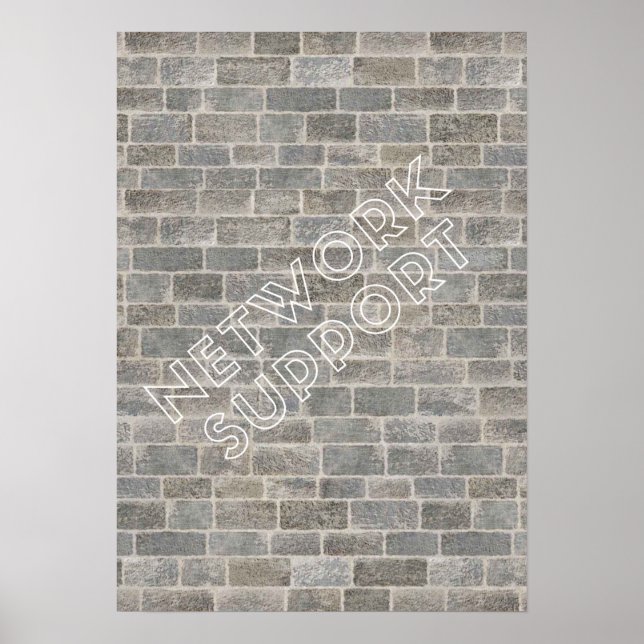 Póster Poater Network support (Frente)