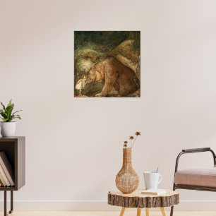 Póster Pobre oso oso pequeño de John Bauer