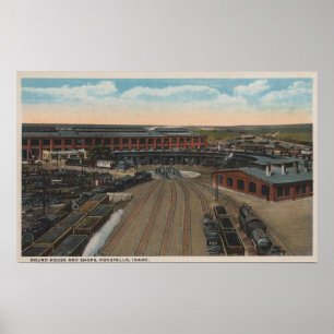 Póster Pocatello, identificación - casa redonda del