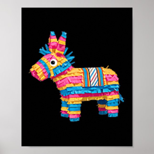 Póster Pocket Pinata Serape Cinco De Mayo Fiesta Mexicana (Frente)