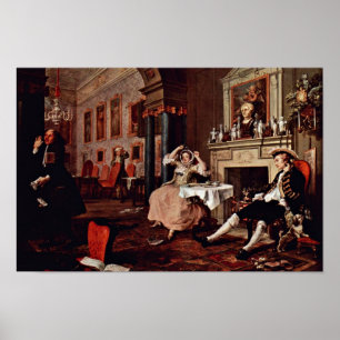 Póster Poco Después Del Boda" Por Hogarth William