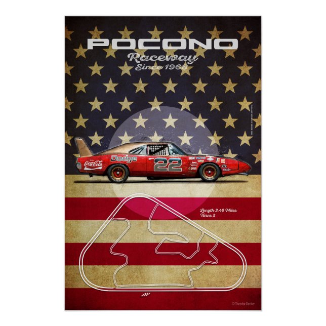 Póster Pocono Raceway (Anverso)
