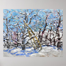 Poda de manzano en invierno  / Artista Larry Lerew