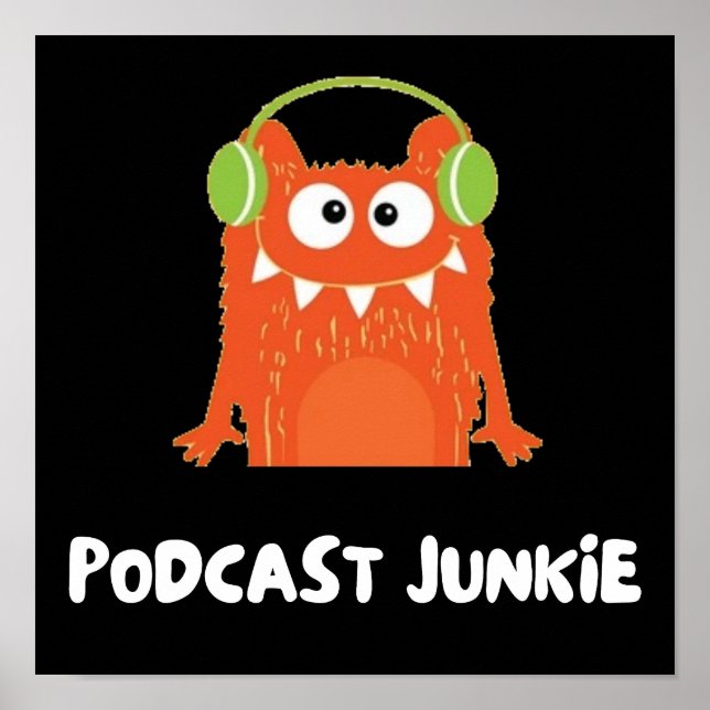 Póster Podcast junkie (Frente)