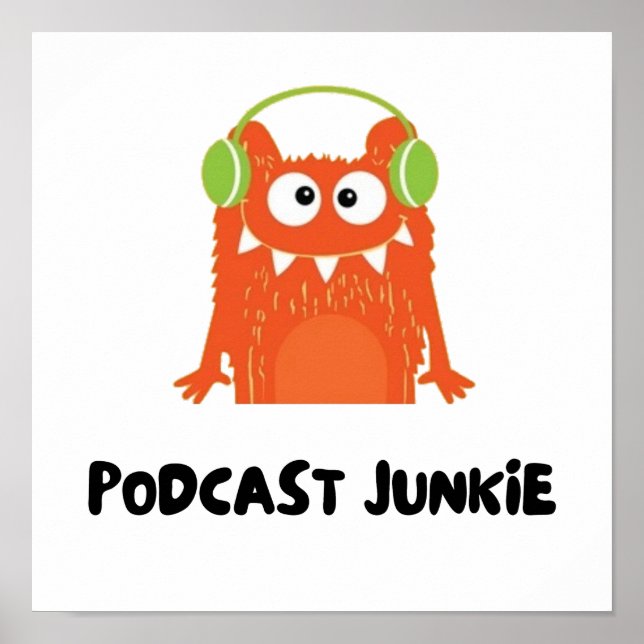 Póster Podcast junkie (Frente)
