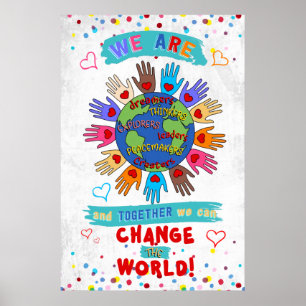 Póster Podemos Cambiar El Poster Mundial De Aulas