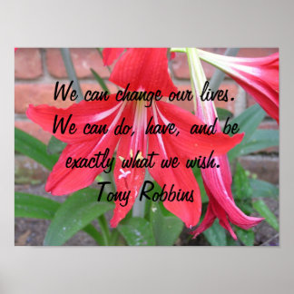 Póster Podemos cambiar nuestras vidas.