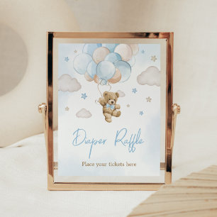 Póster Podemos Esperar A Bear Bear Balloon Diaper Raffle