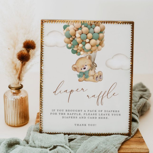 Póster Podemos Esperar A Que Baby Shower Diaper Raffle (Subido por el creador)