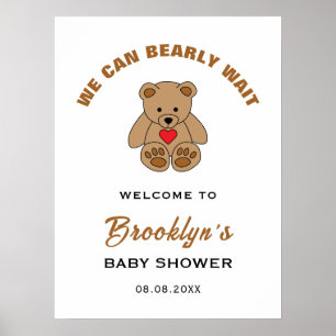 Póster Podemos Esperar A Que Teddy Bear La Bienvenida De 