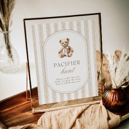 Póster Podemos Esperar A Tiempo El Rótulo De Caza De Paci