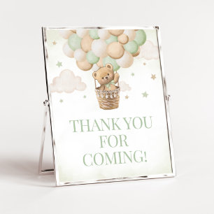 Póster Podemos esperar al Oso Verde Gracias por venir