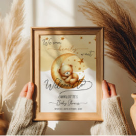 Póster Podemos Esperar Bearte La Bienvenida De Baby Showe