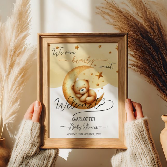 Póster Podemos Esperar Bearte La Bienvenida De Baby Showe (Subido por el creador)