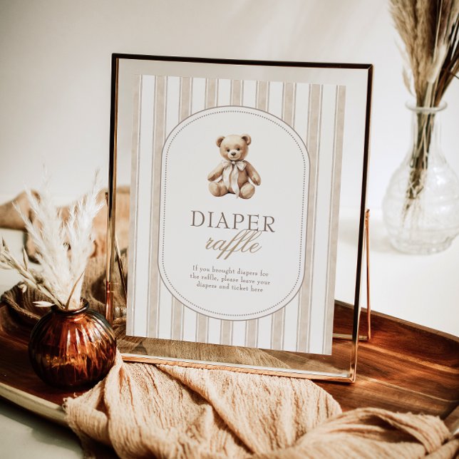 Póster Podemos Esperar El Rótulo De Baby Shower Diaper Ra (Subido por el creador)