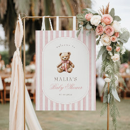 Póster Podemos Esperar La Elegante Bienvenida De Baby Sho